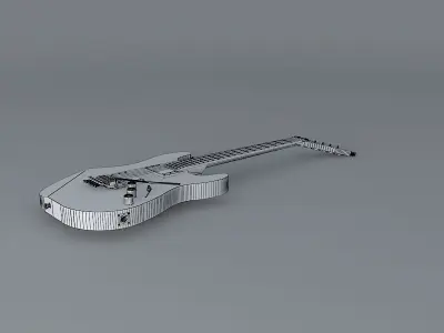 Kramer camouflage guitar Free 3D model