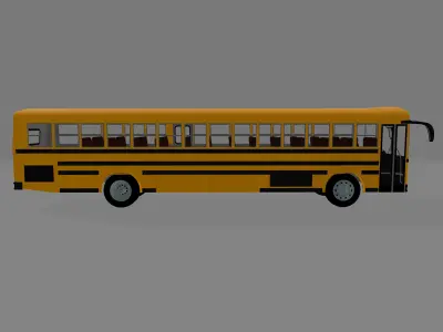 Thomas Built Saf-T-Liner school bus 3D 3D model