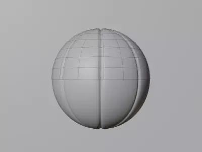 Basketball ball Low-poly 3D model