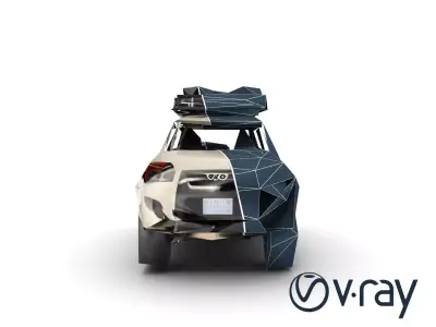 Adventure-Ready SUV 3D Model Pack with Detailed Exterior Low-poly 3D model