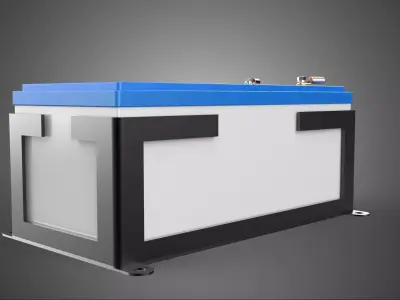 BATTERY ACCU ACCUMULATOR CASING MOUNTING FRAME HOLDER HOUSING DC 3D model