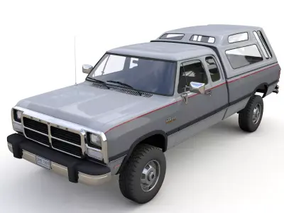 DODGE POWER RAM 250 1993 3D model