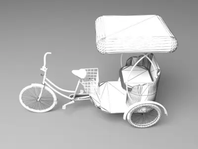 Bike Rickshaw 3D model