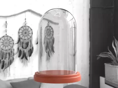 Dome Glass PBR 3D model