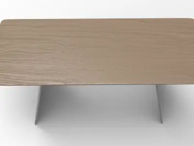 Losk Dining Table Low-poly 3D model