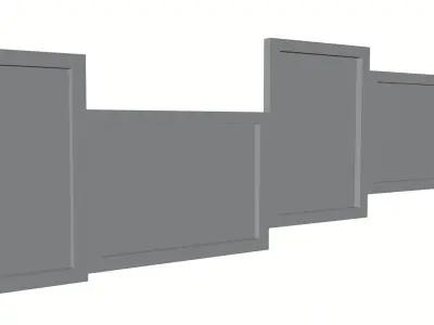 Wall decoration of pictures HG2 3D model