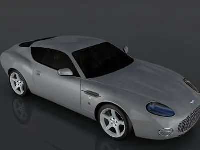 Aston Martin DB7 Low-poly 3D model