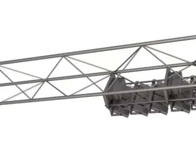 Stadium Lighting Pole 3D model