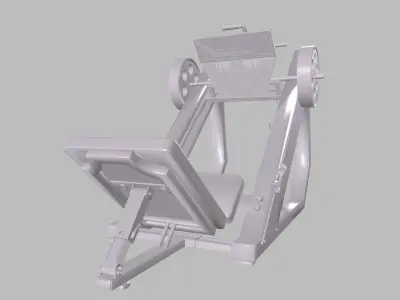 Leg press machine 3D model