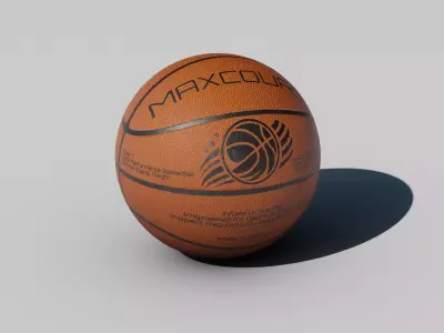 Basket Ball Rigged Low-poly 3D model