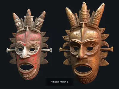 African tribal mask collection 2