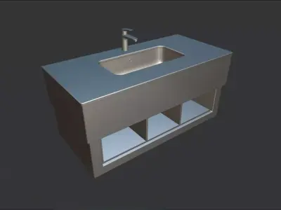 Marble Sink 3D model purchase