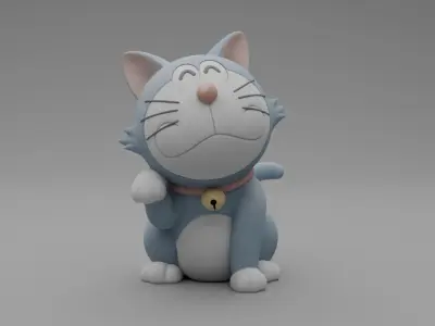 Cat toy Low-poly 3D model