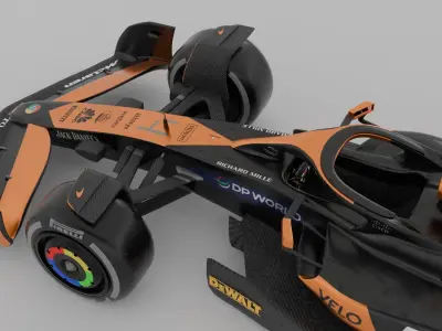 McLaren 2024 F1 car 3D model