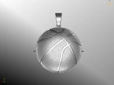 Pendant basketball ball 3D print model