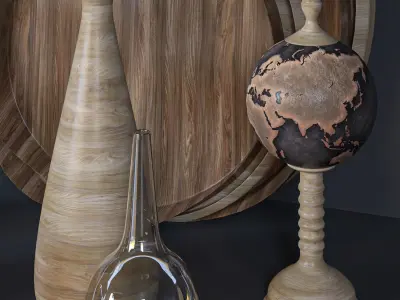 decorative set 53 3D model purchase