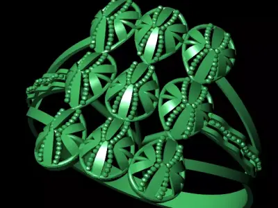 Rings 3D print model 8