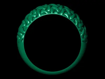 AFRA woman ring 3D print model