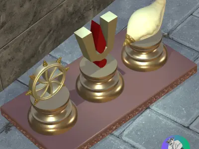 Tirupati Balaji Venkateshwara Swamy Shankh Tilak Chakra Emblem 3D print model