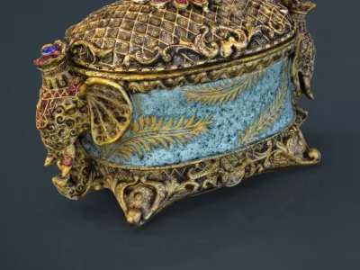 Decorative Jewelry Box 3D model