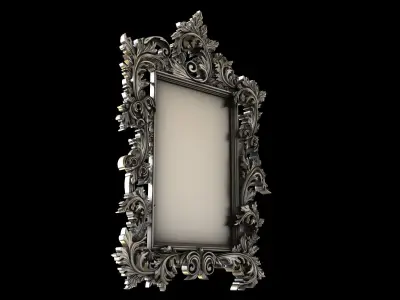 Frame barocco floral 3D print model