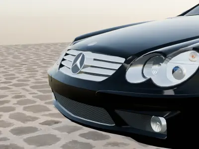 Mercedes Benz SL65 AMG 3D Model - High Quality Render 3D model