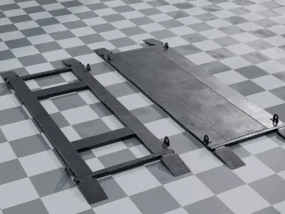 CAR RAMP Low-poly 3D model