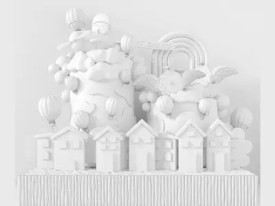 Wooden Toys Collection 3D model