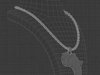 Africa gold jewel 3D model