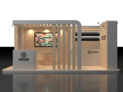 Exhibition Booth 3Mx6M 3D model