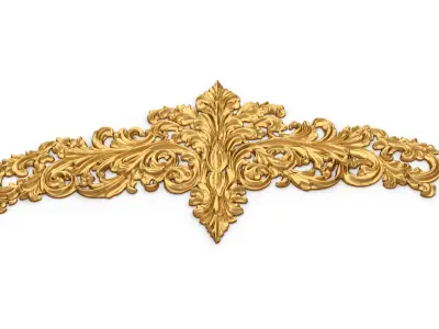 Classic decor ornament carved 50 3D model