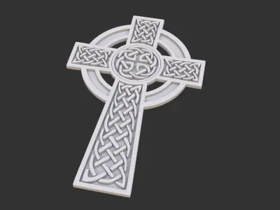 Celtic cross 3D model