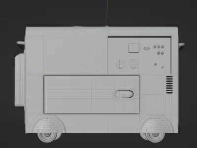 Power Generator Low-poly 3D model