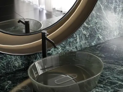 Bathroom furniture by inbani faucet set 82 Low-poly 3D model