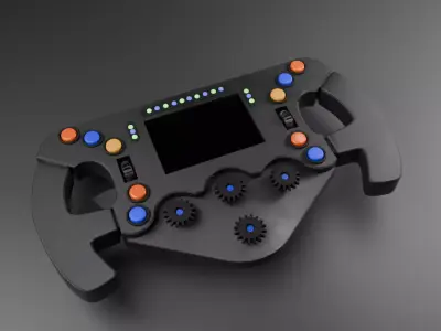F1 Steering Wheel 3D model