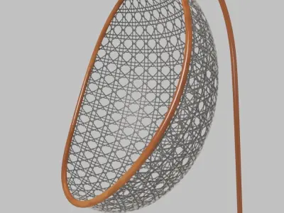 Hanging Swing Low-poly 3D model