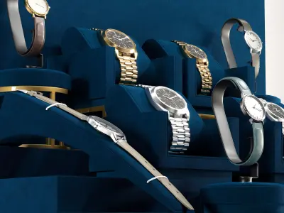 Luxury-Watch-Display-3d model 3D model