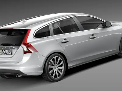 Volvo V60 2014 3D model