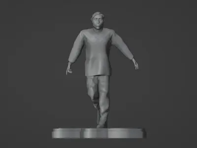 Tupac Spitting Statue 3D print model