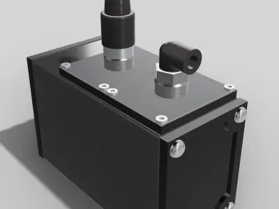 TOP FUEL Detailed front tub with electrical components 3D print model