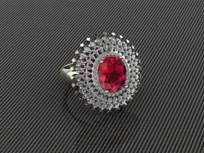 Cluster ring 3D print model purchase