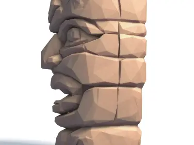 Tiki Totem Stylized Tribal Sculpture for 3D Printing 5 3D print model