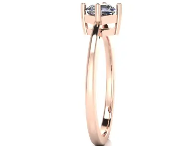 Jewelry Diamond Ring 3D print model 29