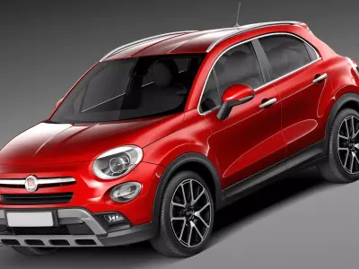 Fiat 500X Cross 2015 3D model