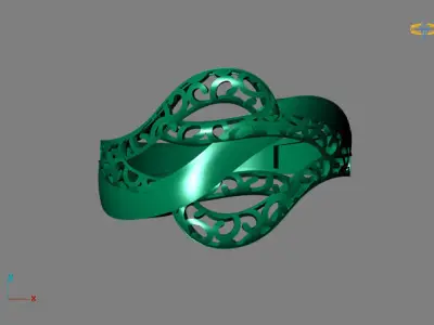 Fancy Womens Rings Plain Rings Ready STL 3DM Models Rings 3D print model