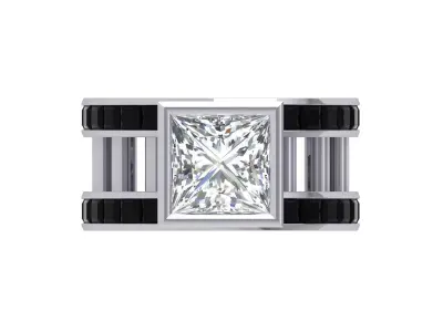 Princess man Ring 3D print model