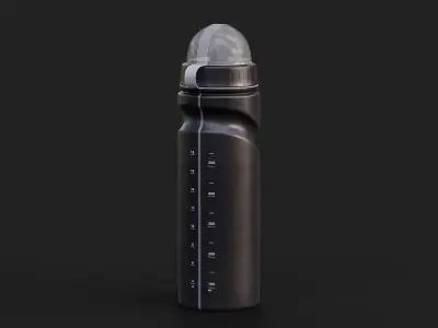 Fitness Bottle for Blender Low-poly 3D model
