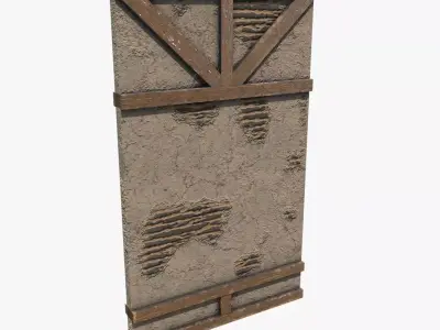 Medieval Wall V01 Low-poly 3D model