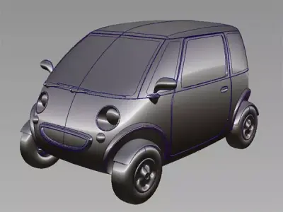CityCarAS1 car Free 3D model