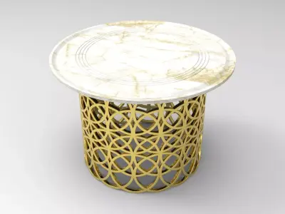 Nergo Side Table 3D model